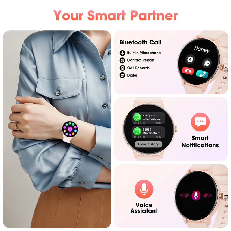 Women'S Smartwatch 1.39 Touch Screen, Bluetooth
