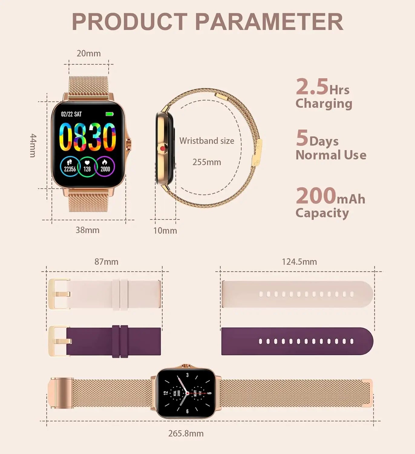 Smart Watch for Women(Call Receive/Dial)