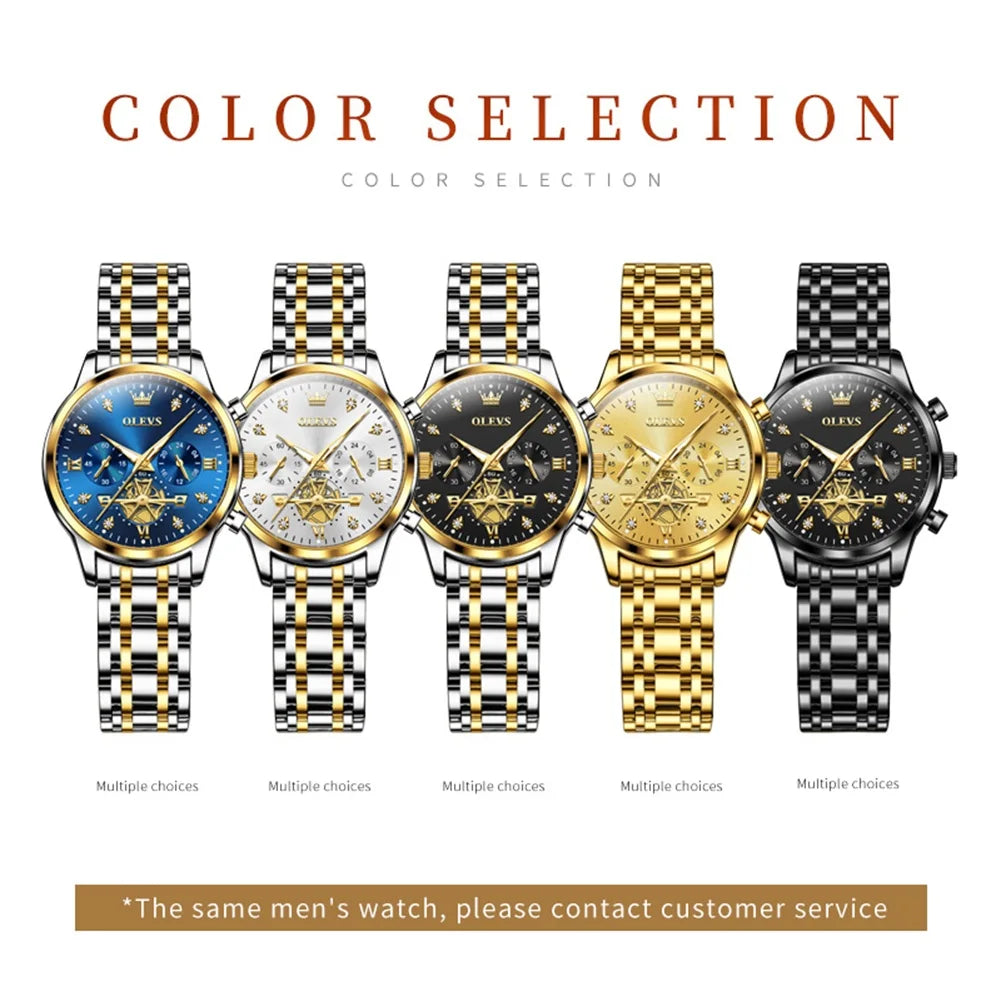 Womens Original Fashion Multifunction Quartz Wristwatch