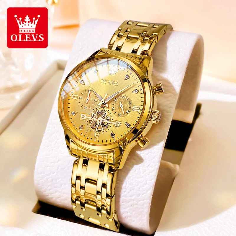Womens Original Fashion Multifunction Quartz Wristwatch