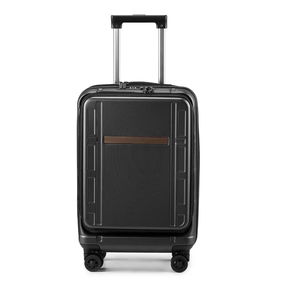 Carry On Luggage 20 Inch ABS PC Front Compartment TSA Lock