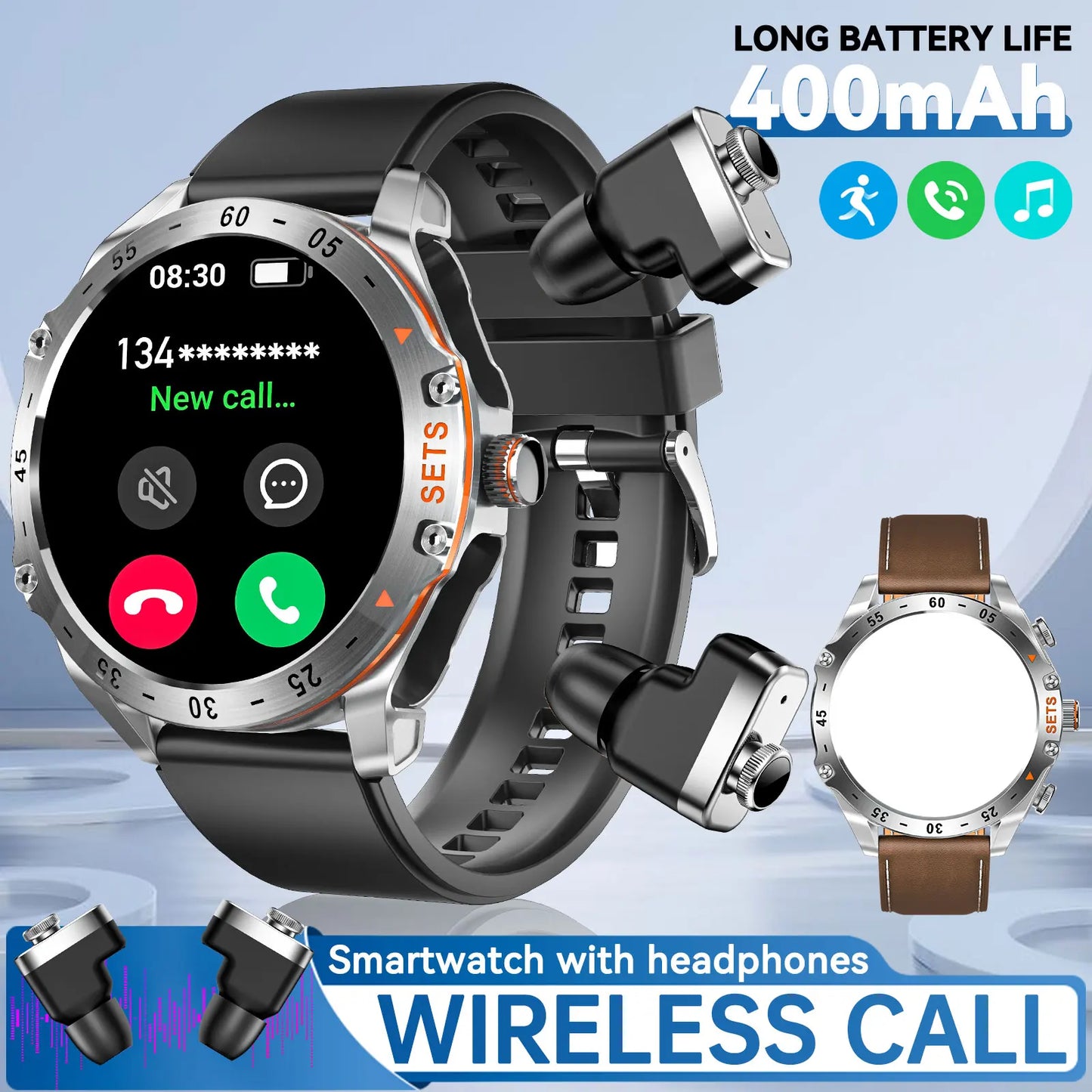 New Smart Watches for Men with Earbuds Inside