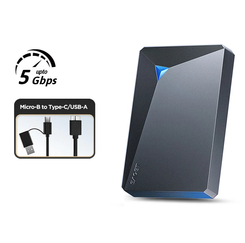 Portable External 1TB 5TB HDD 2.5 inch 5Gbps