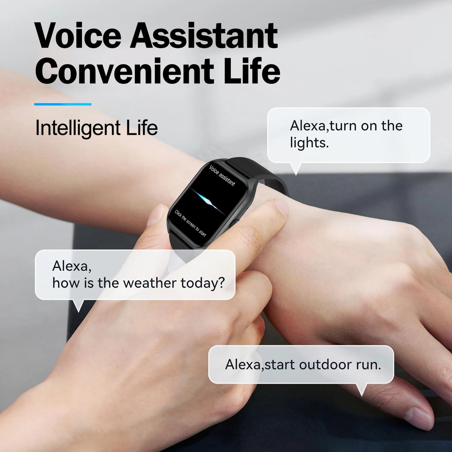AI Voice Assistant Smart Watch for Women
