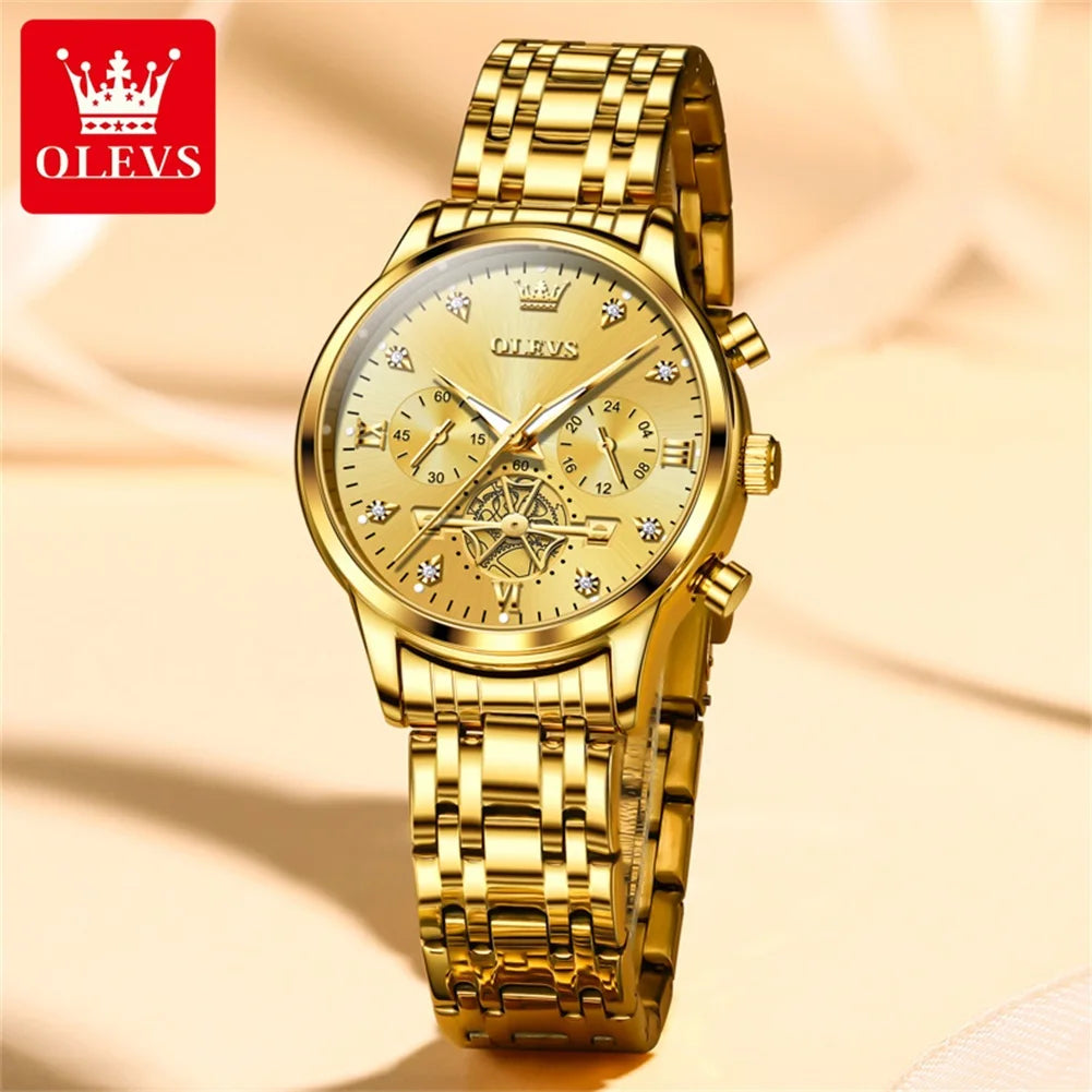 Womens Original Fashion Multifunction Quartz Wristwatch