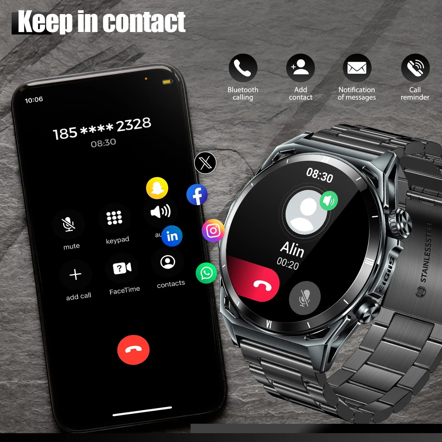 New Smart Watch 1.43" AMOLED Display