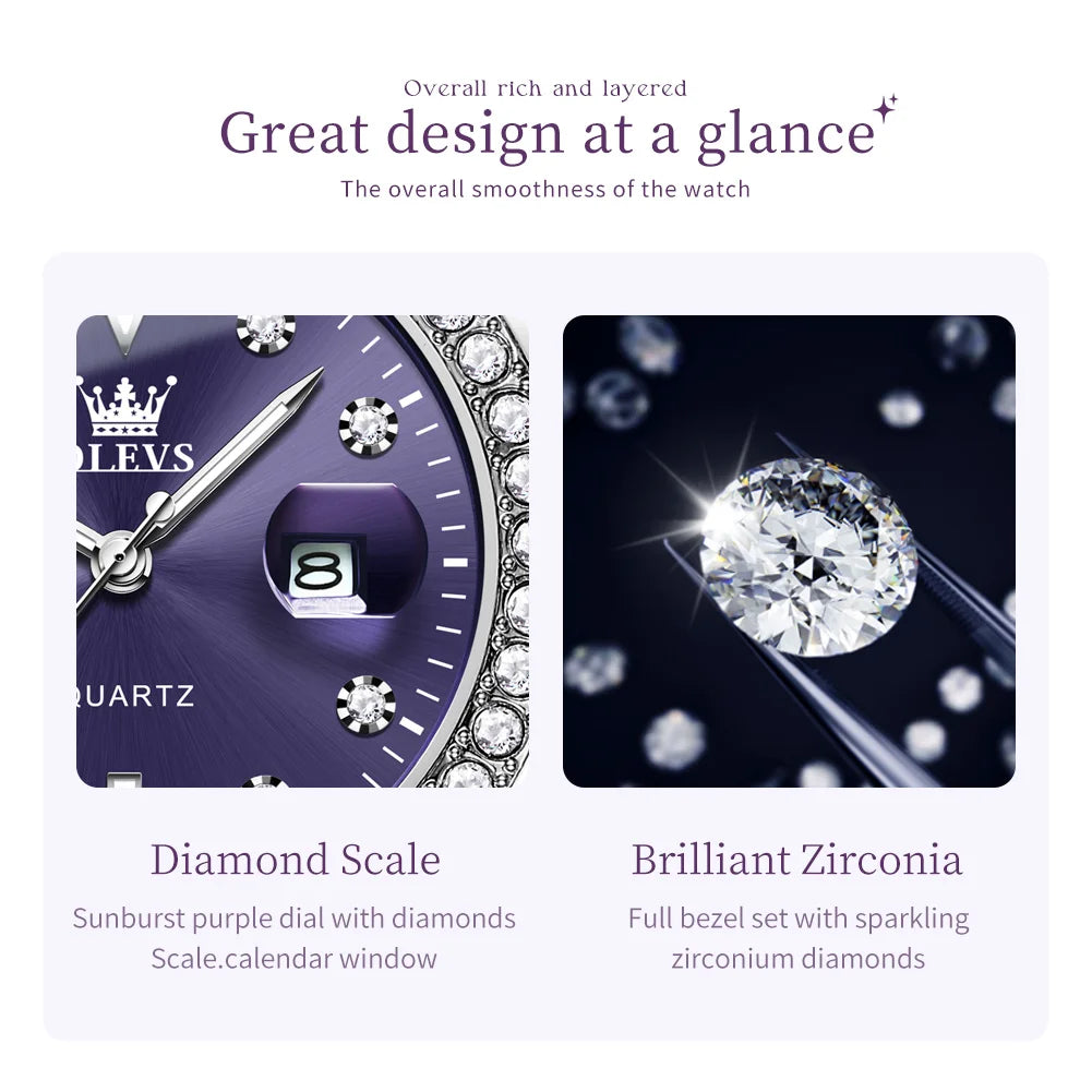 Women's Watches Elegant Full Diamond Dial