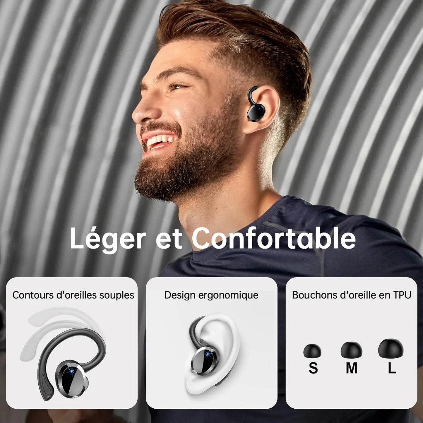Wireless Earbuds, Bluetooth 5.3 Noise Cancelling Mic, 48H Playtime