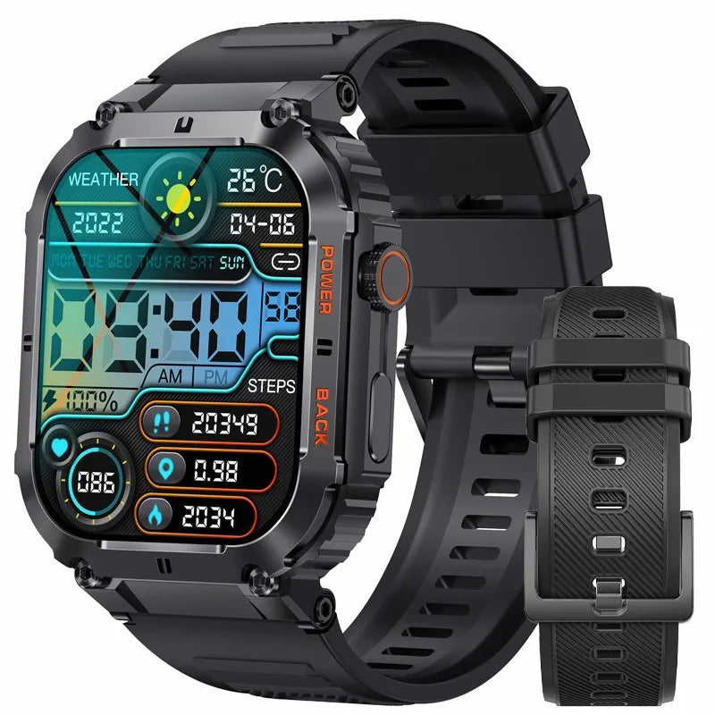 1.96 inch New Bluetooth Call Smart Watch
