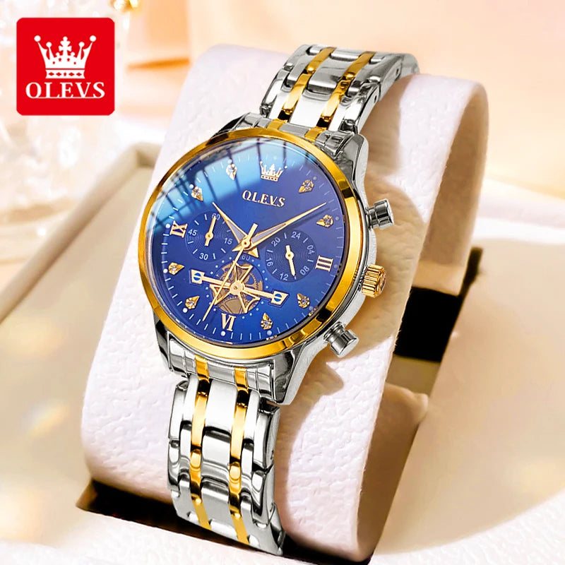 Womens Original Fashion Multifunction Quartz Wristwatch