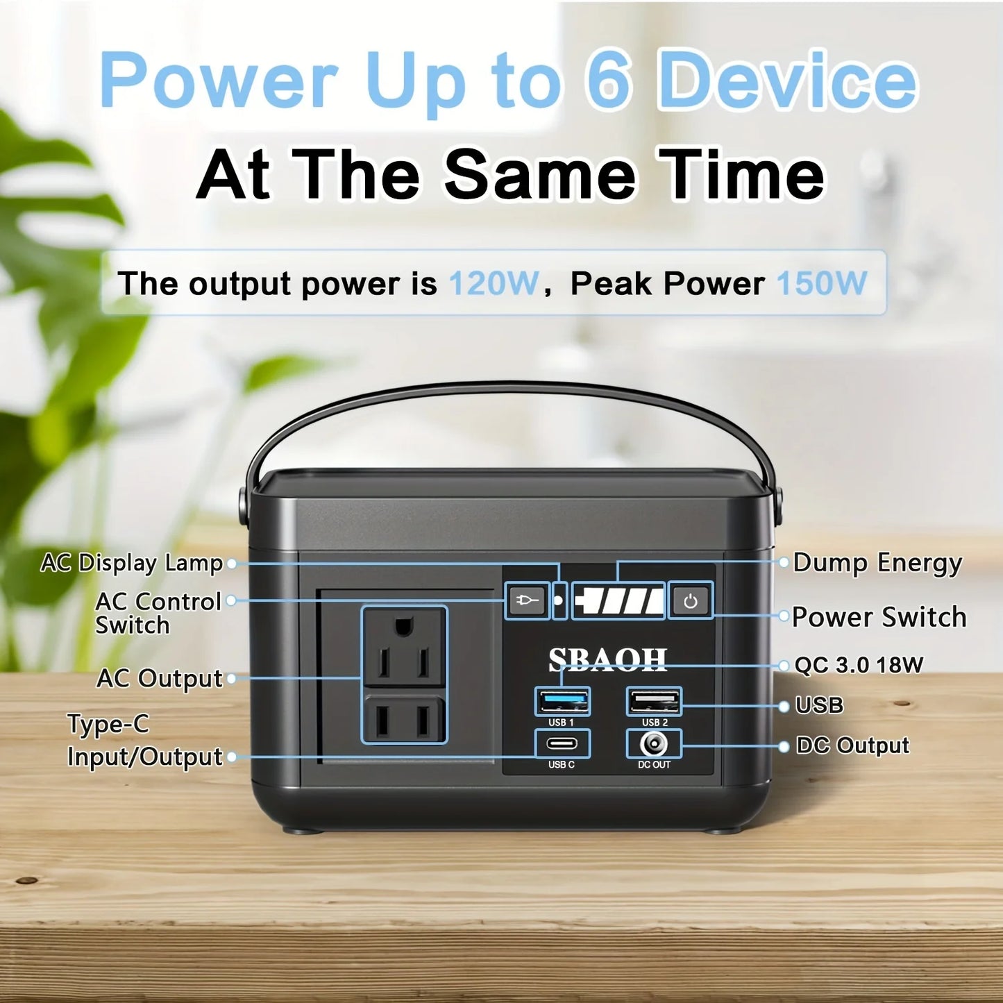 Portable Power Station for Travel and Camping