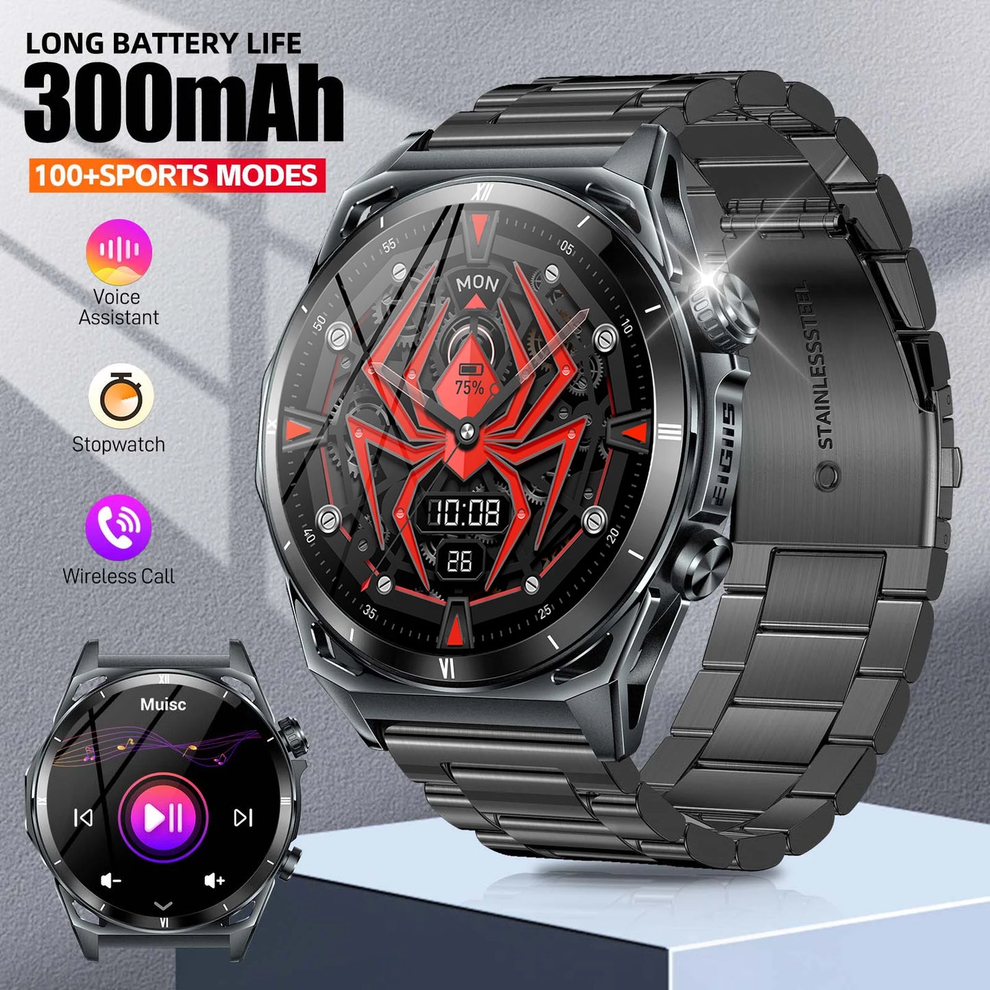 New Smart Watch 1.43" AMOLED Display