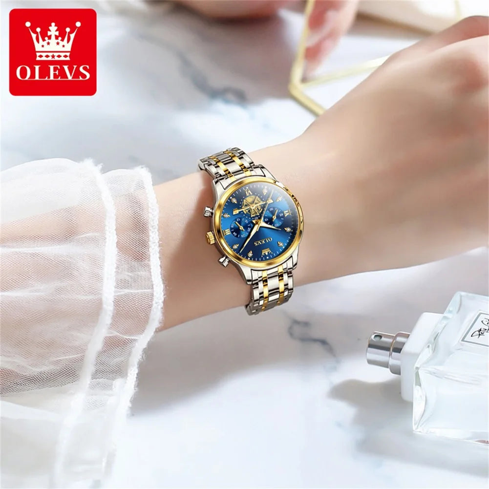 Womens Original Fashion Multifunction Quartz Wristwatch