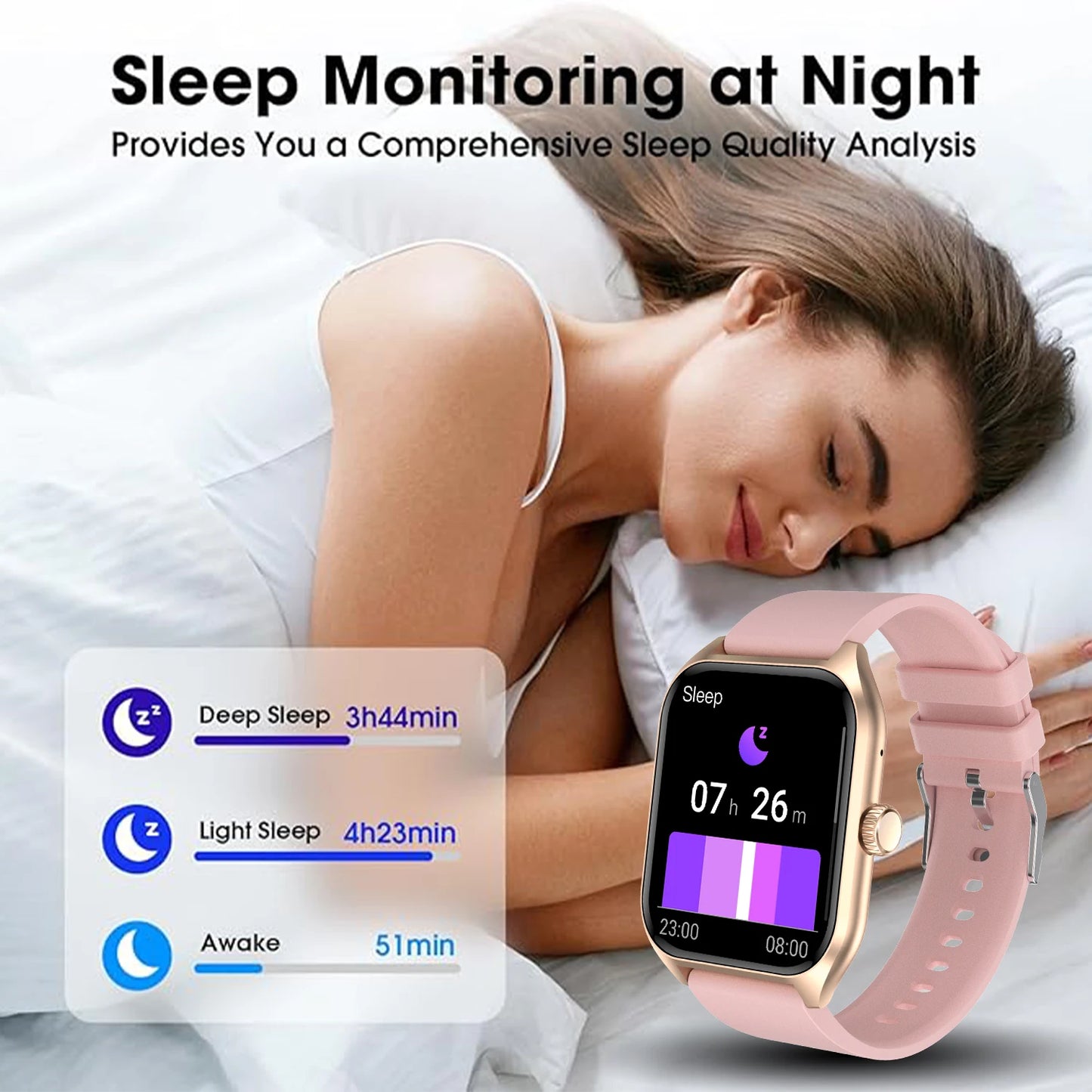 AI Voice Assistant Smart Watch for Women