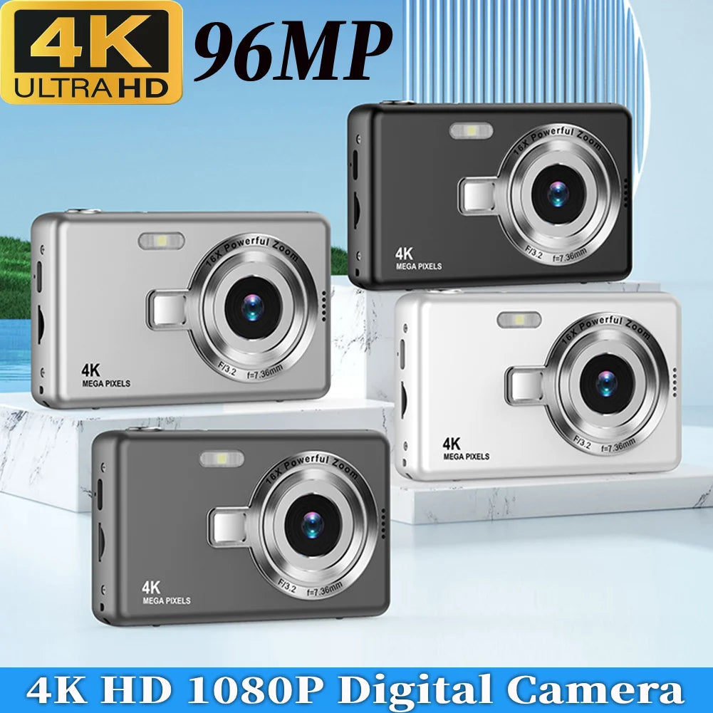 4K HD 1080P Portable Camera 16X Zoom Autofocus
