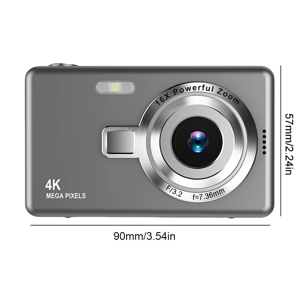 4K HD 1080P Portable Camera 16X Zoom Autofocus