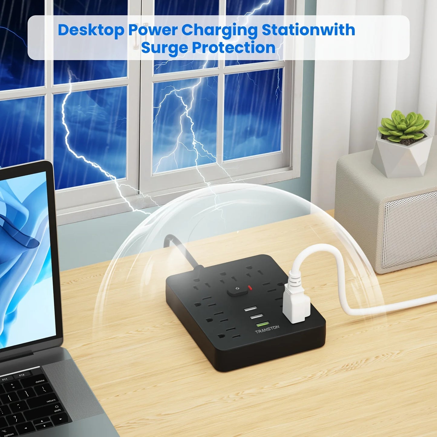 Power Outlet with Surge Protector