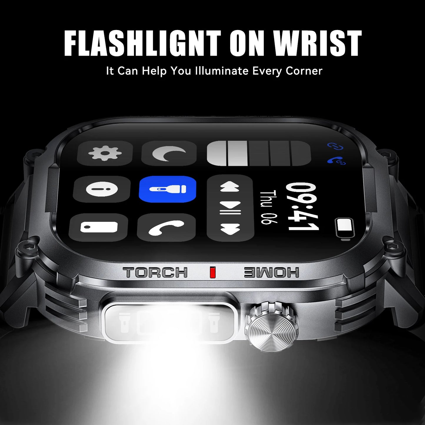 New Smart Watch Men 3ATM Waterproof With Compass