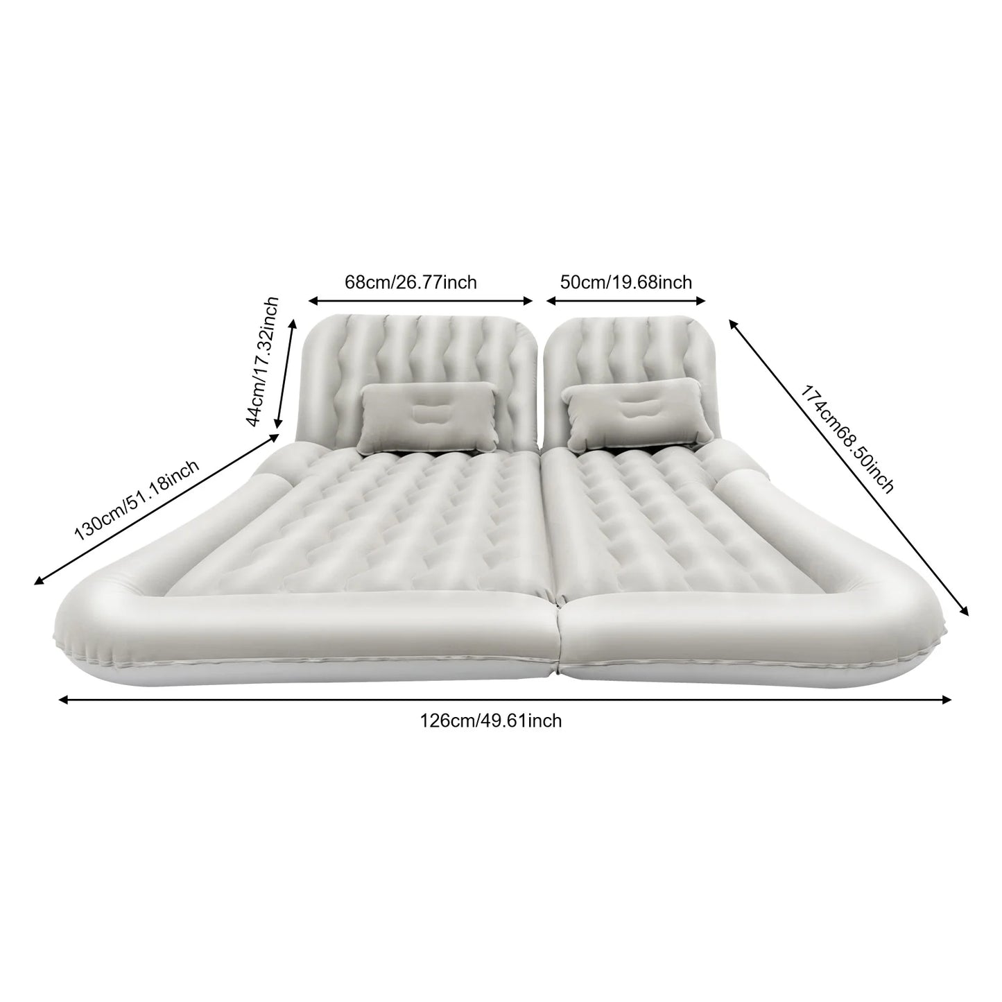SUV Air Mattress with Air Pump Inflatable Car Mattress Universal Fit