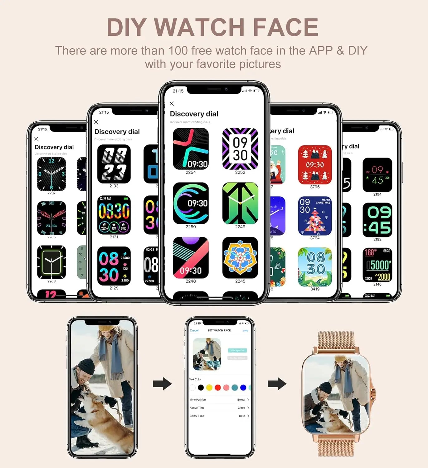 Smart Watch for Women(Call Receive/Dial)
