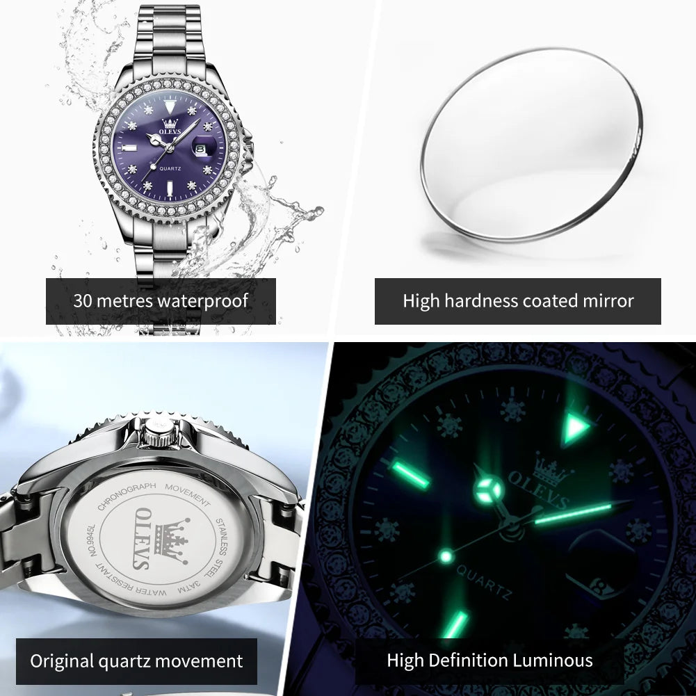 Women's Watches Elegant Full Diamond Dial