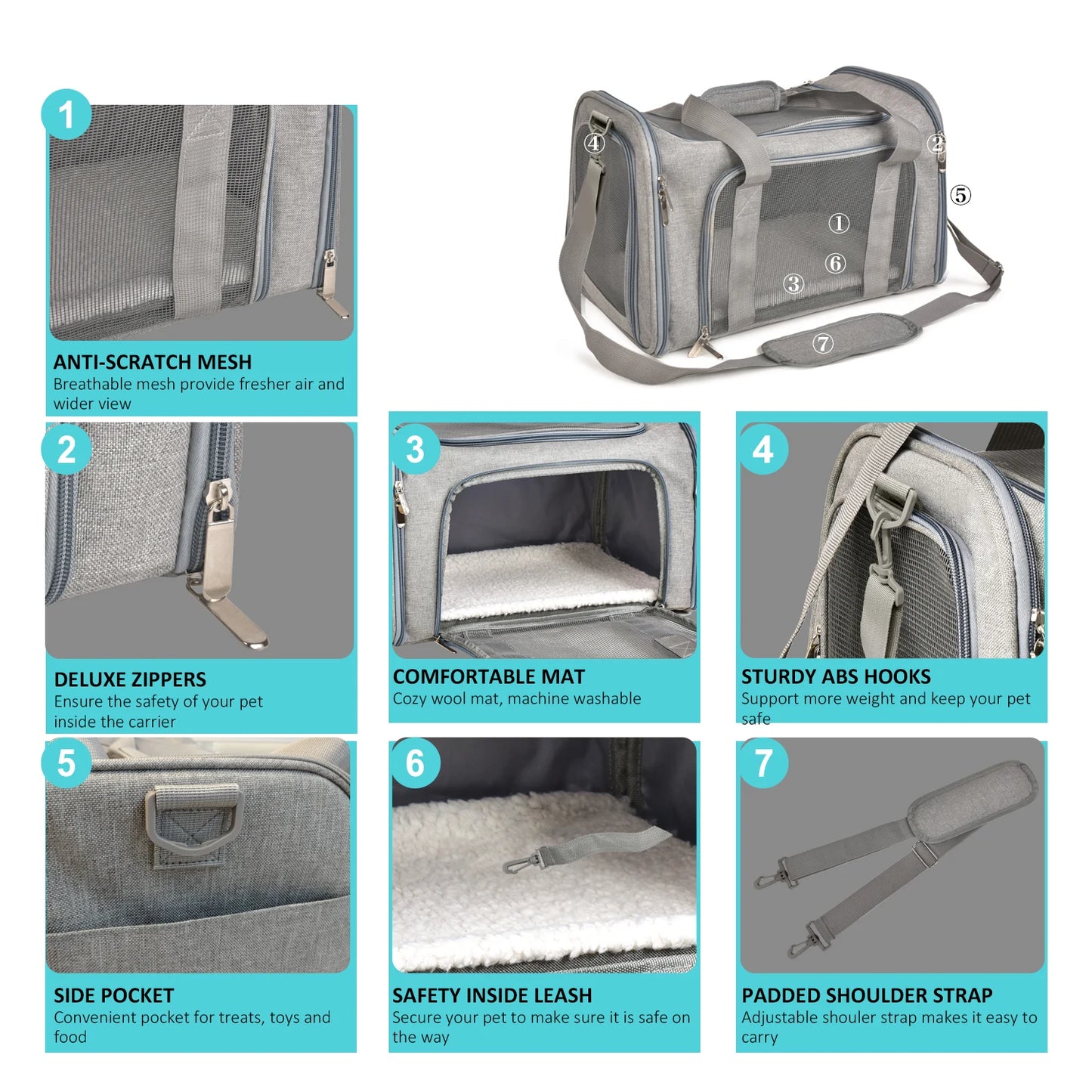 Soft Side Pet Carriers Airline Approved