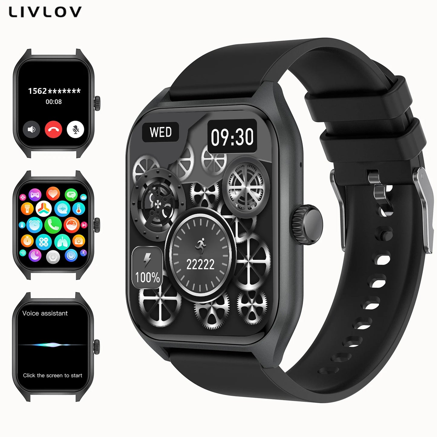 AI Voice Assistant Smart Watch for Women