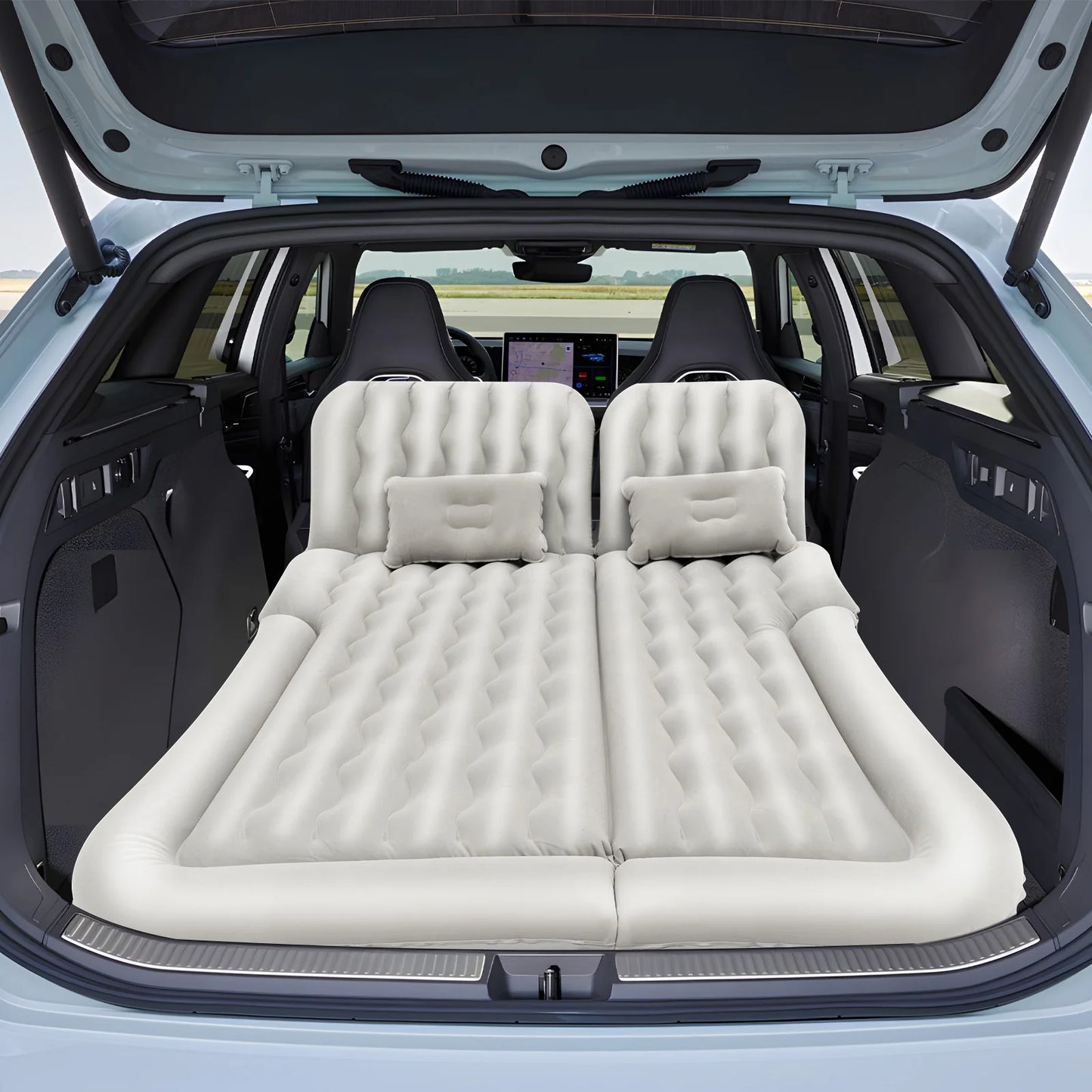 SUV Air Mattress with Air Pump Inflatable Car Mattress Universal Fit
