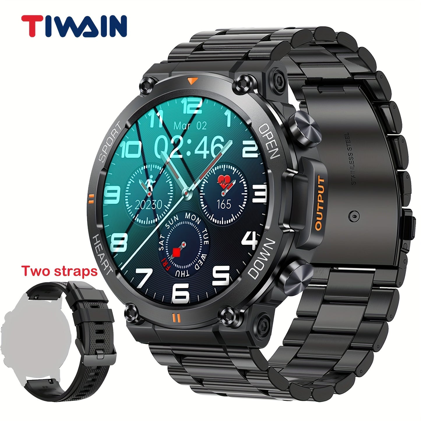 120+ Sport Modes Rugged Smart Watch for Men