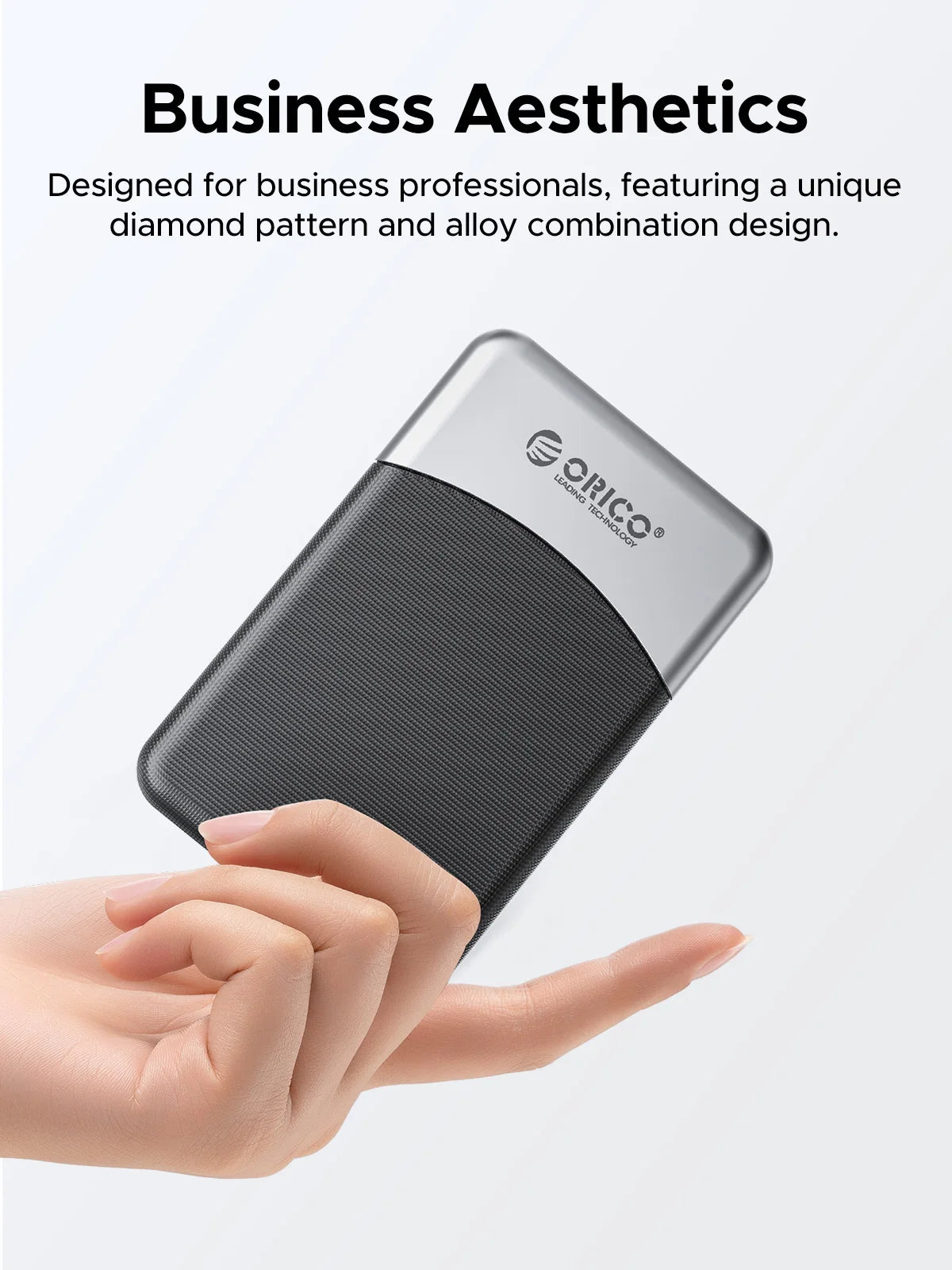 ORICO 2TB External SSD with USB C Cable, 500MB/s Speed