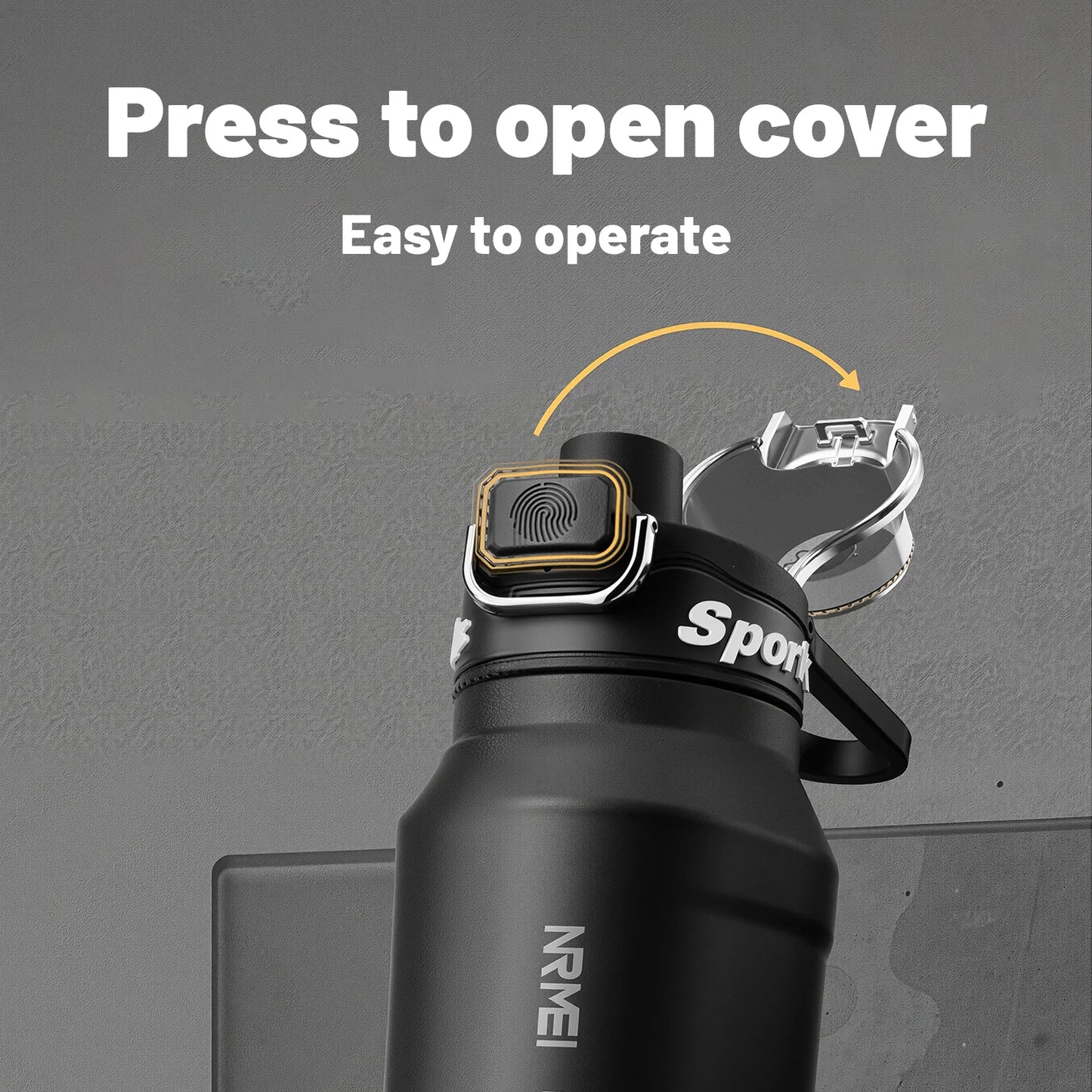 32 Oz water bottle with lid and straw