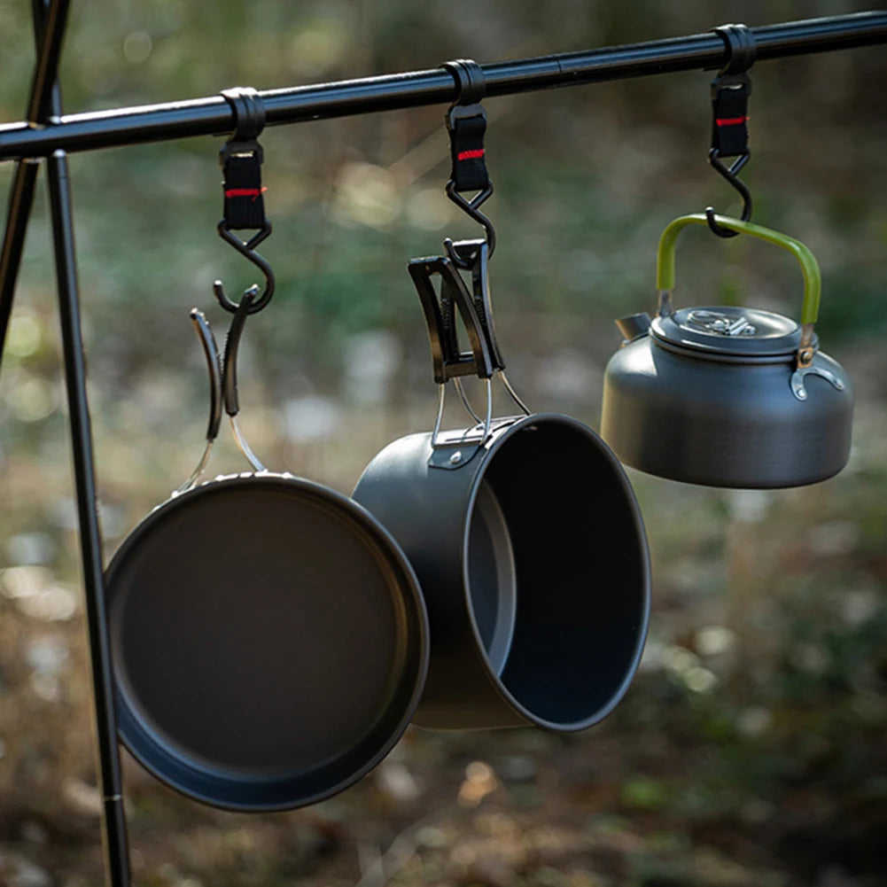 3 Piece Cutlery Set For 2 To 3 Outdoor Cookset Mesh Bag