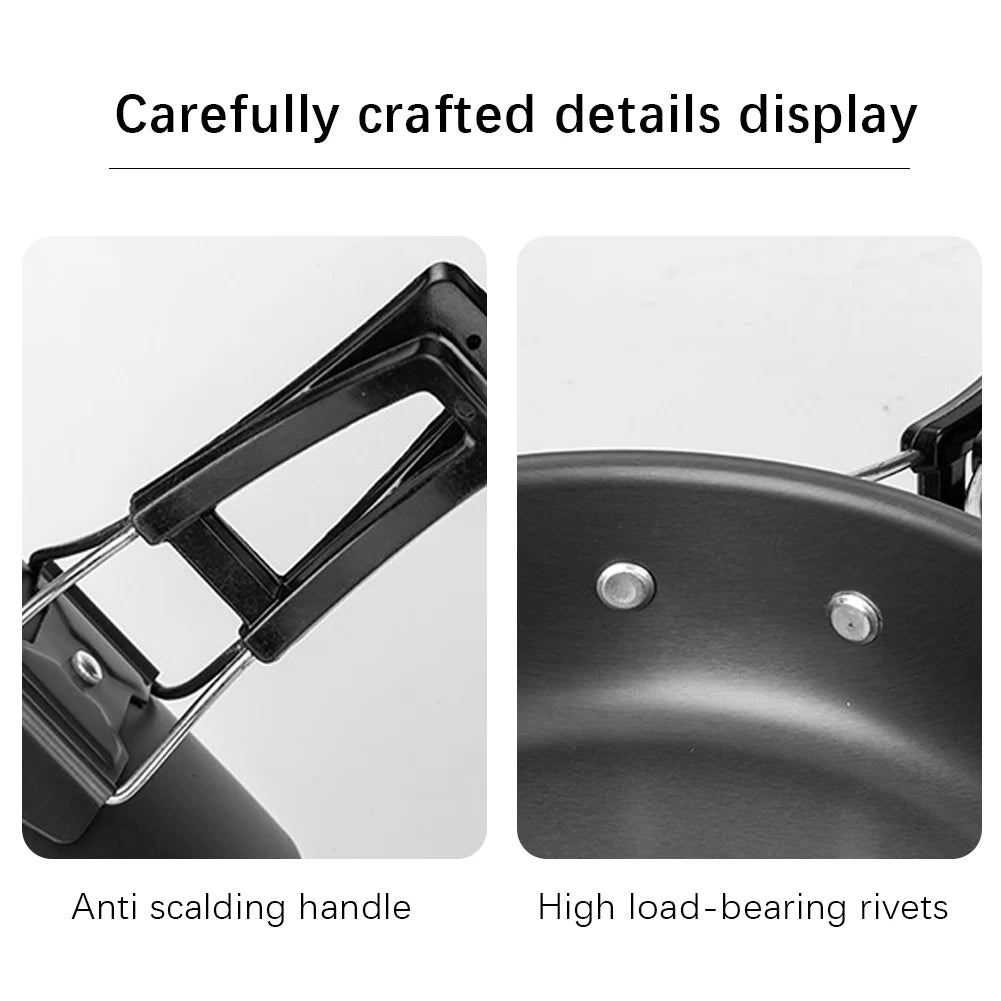 3 Piece Cutlery Set For 2 To 3 Outdoor Cookset Mesh Bag