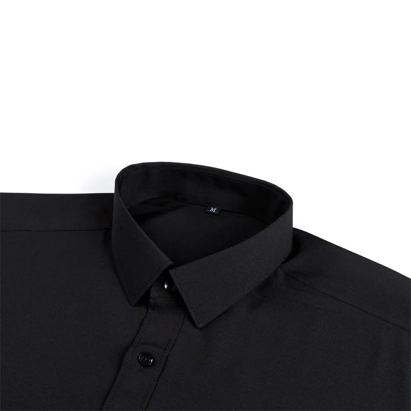 Men's Classic Button Down Shirt with Long Sleeves for Casual Spring and Summer