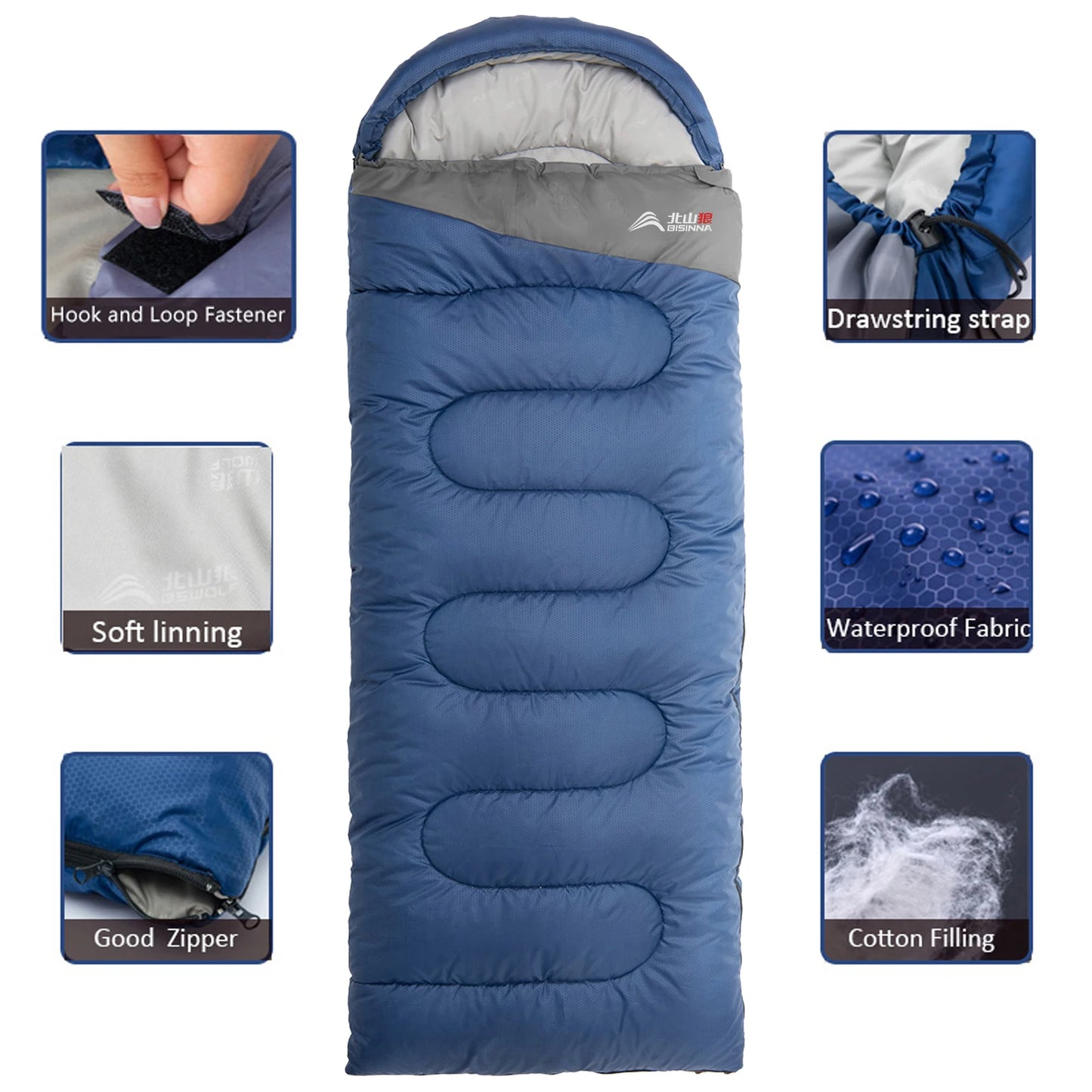 Sleeping Bag Ultralight Waterproof Warm Envelope