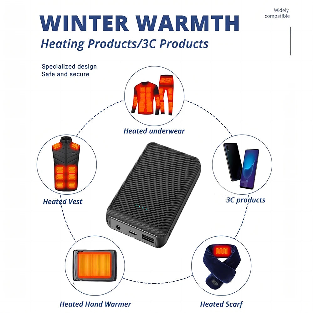 Shinefuture 20000mAh Power Bank Charger Heating Vest