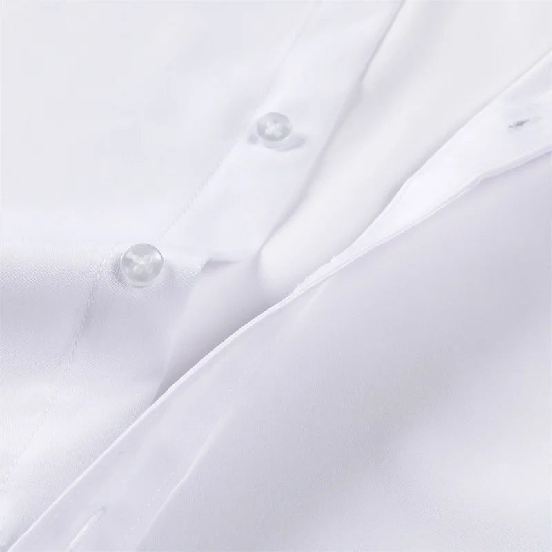Men's Classic Button Down Shirt with Long Sleeves for Casual Spring and Summer