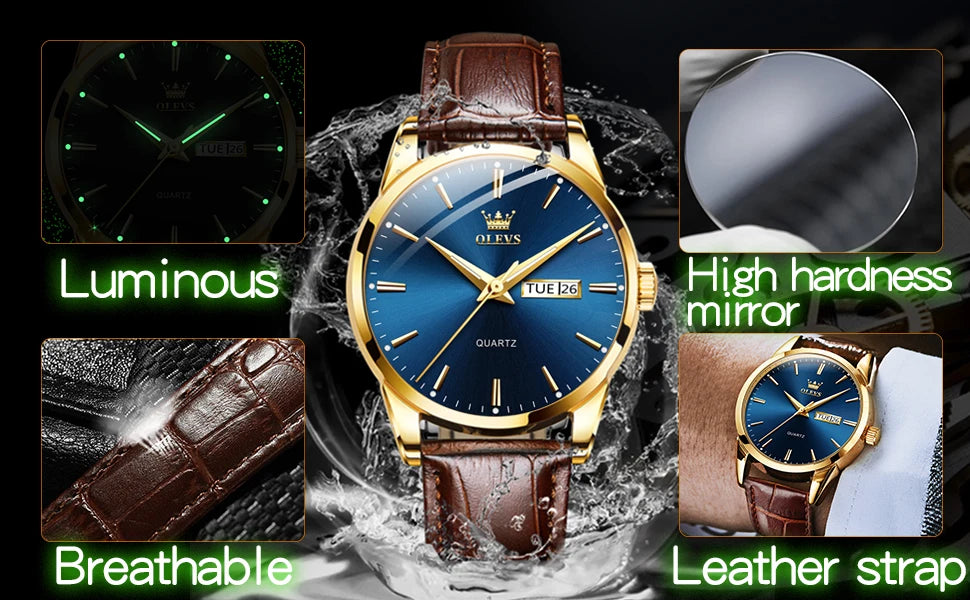 Top Brand Men's Watches Original Simple Quartz Wristwatch
