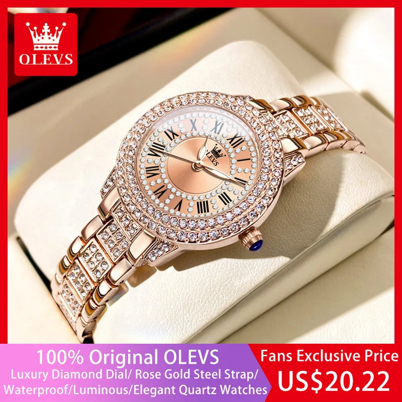 Original Diamond Watch for Women Waterproof
