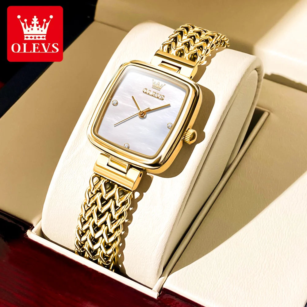 Simple Atmosphere Stainless Steel Waterproof Quartz Wrist Watch