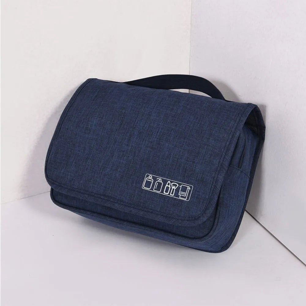 Travel Toiletry Bags Portable Cosmetic Organizer with Hanging Hook Durable Polyester Water Resistant Multi Function Travel Bag