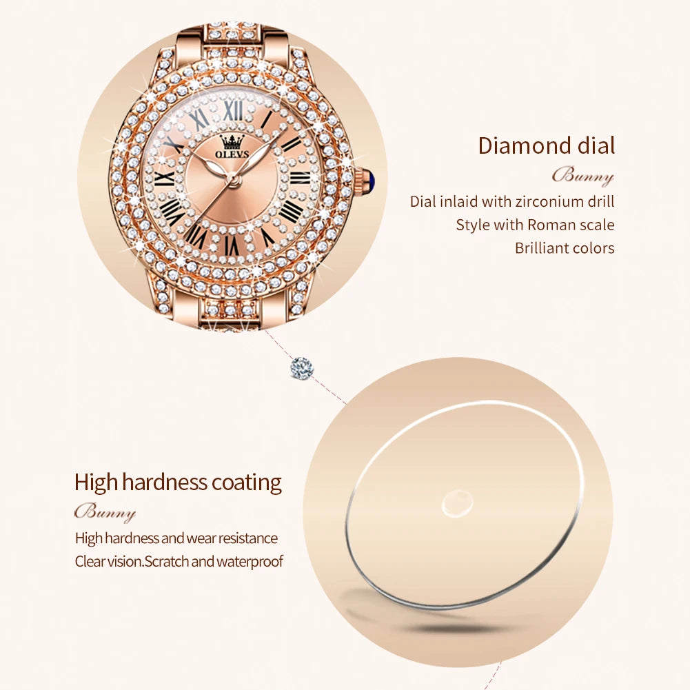 Original Diamond Watch for Women Waterproof