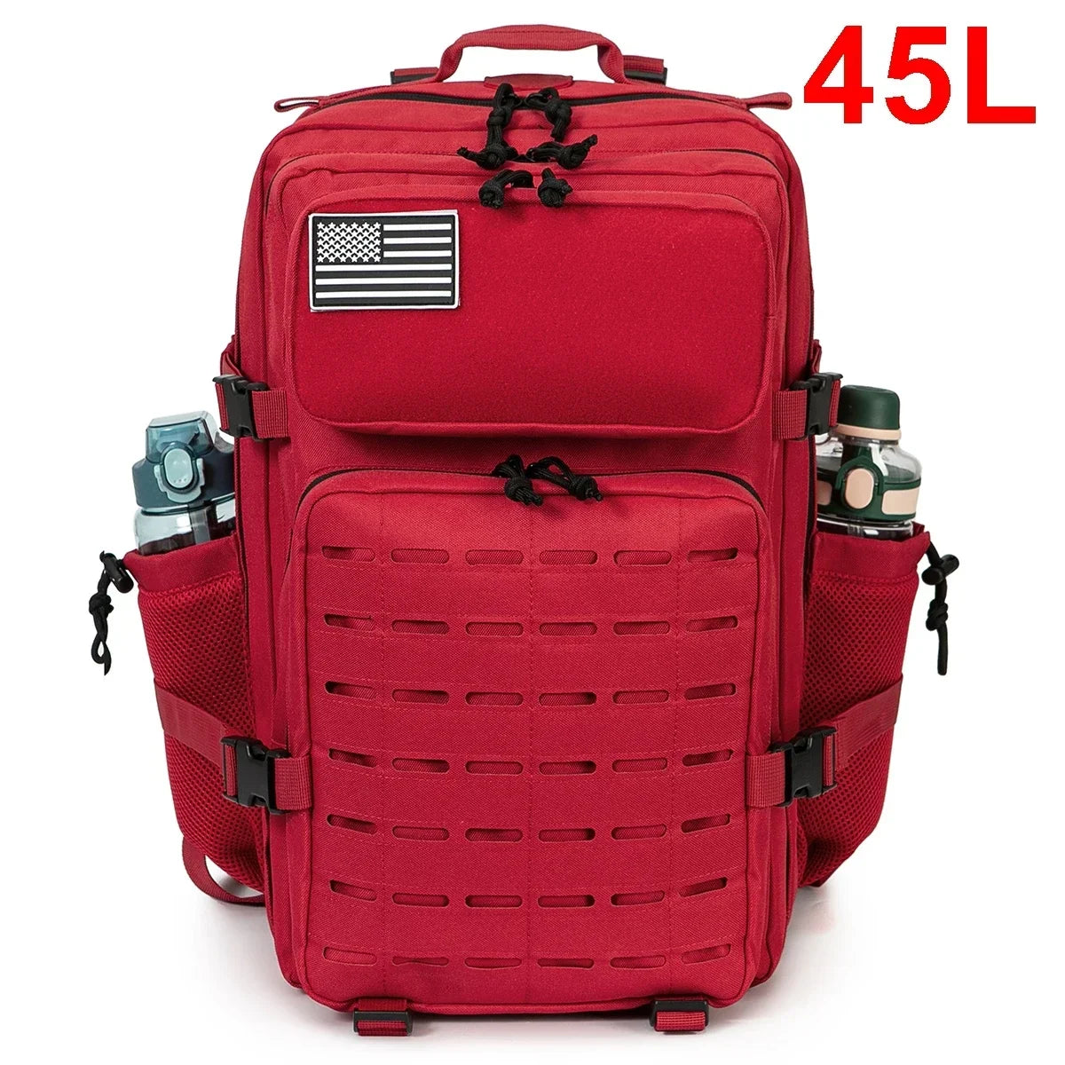 25L/45L Tactical Military Backpack with Bottle Holder