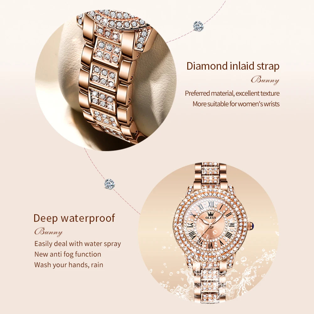 Original Diamond Watch for Women Waterproof