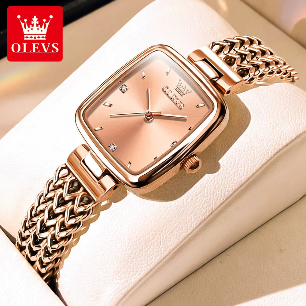 Simple Atmosphere Stainless Steel Waterproof Quartz Wrist Watch