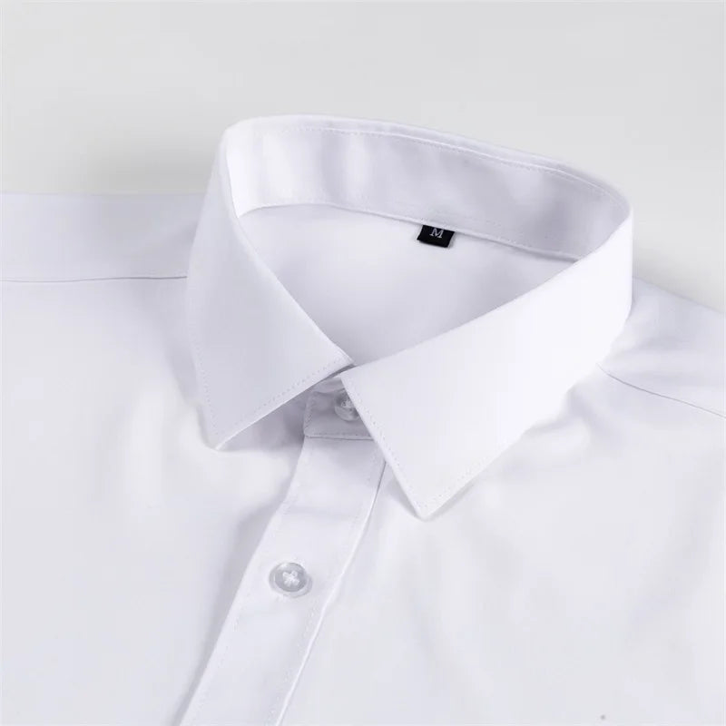 Men's Classic Button Down Shirt with Long Sleeves for Casual Spring and Summer