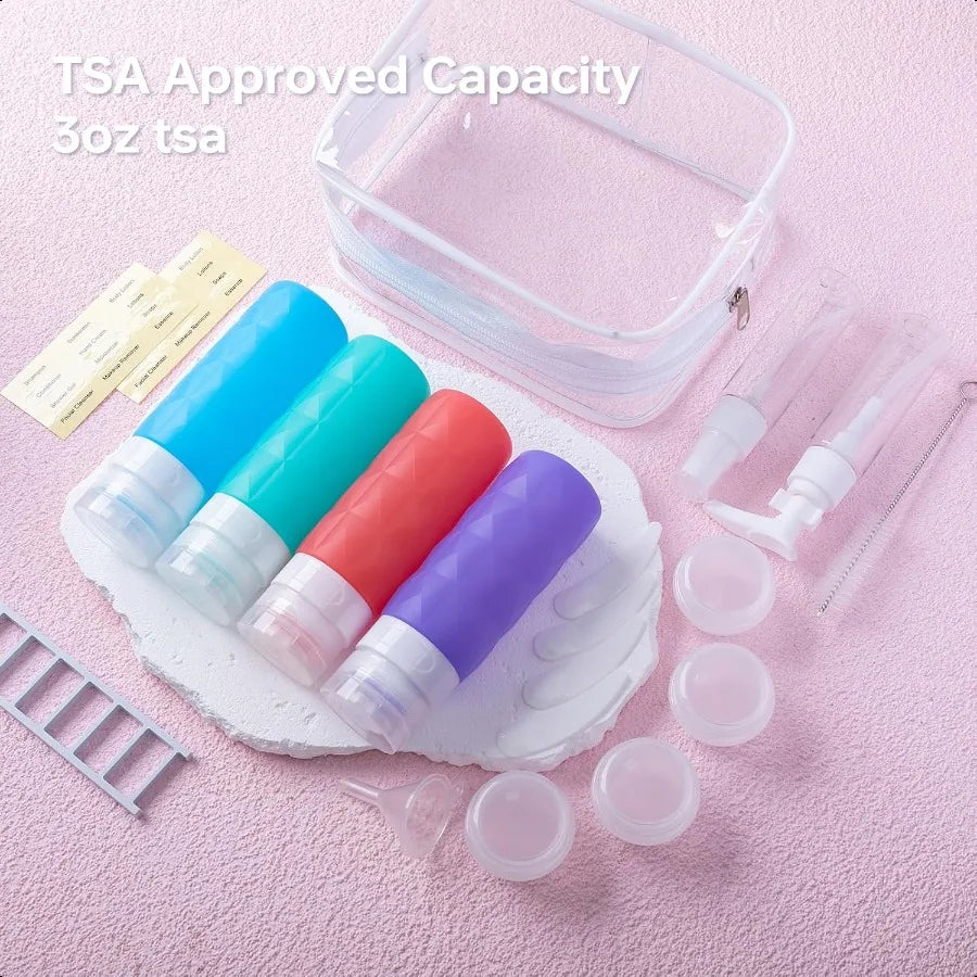 20 Pack Travel Bottle Set Leak Proof TSA Approved