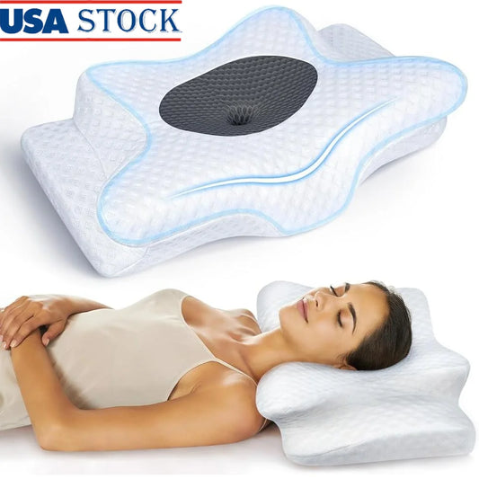 5X Cervical Pillow Neck and Shoulder Support Memory Foam with Bamboo Fiber