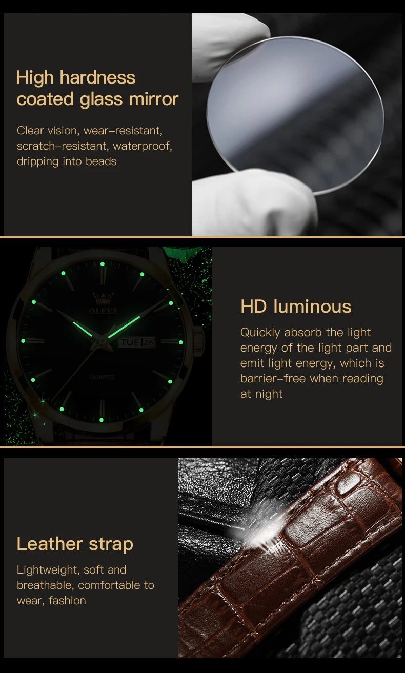 Top Brand Men's Watches Original Simple Quartz Wristwatch