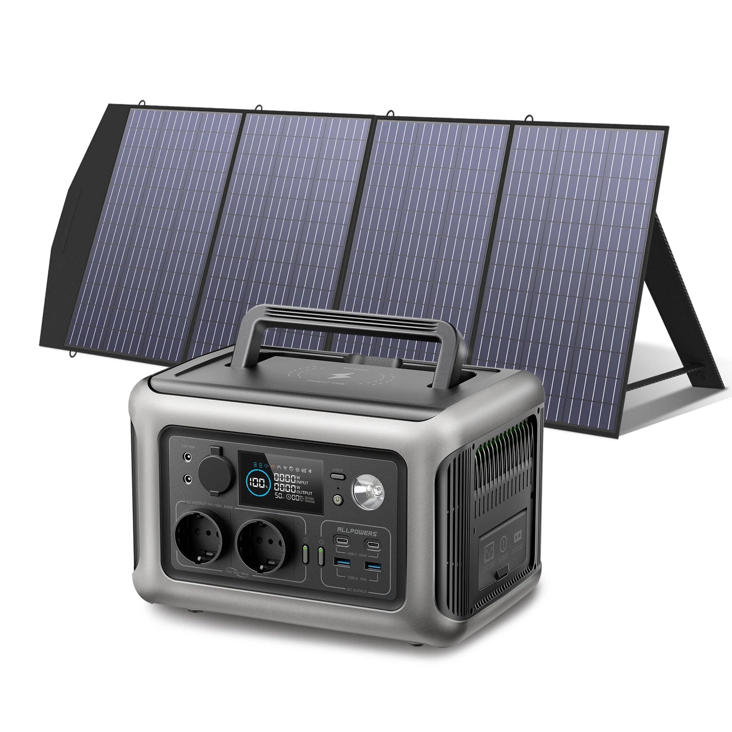 ALLPOWERS R600 Portable Powerstation with Solarpanel (Optional)